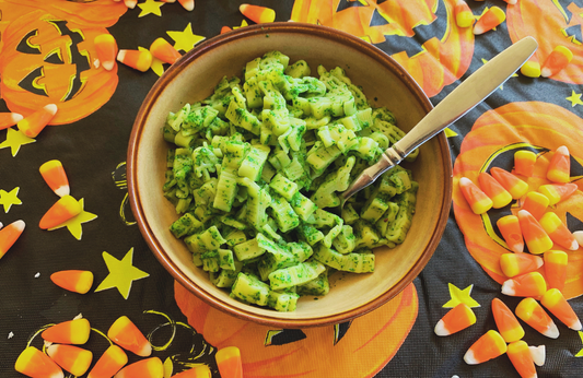 Spinach Pasta Halloween Pasta recipe